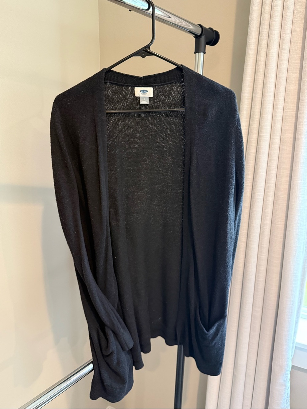 Old Navy Black Open-Front Women's Cardigan